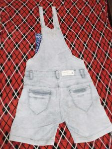 Denim Overalls Shorts