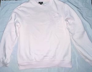 H&amp;M Baby Pink Sweatshirt For Women