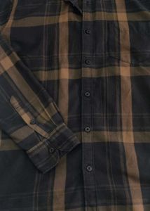 HIGHLANDER Black/Olive Checked Casual Shirt