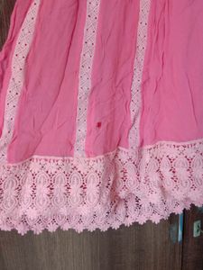 Carrot Colour Elegant Dress