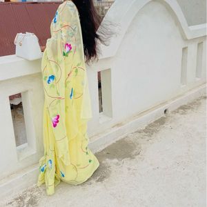 Hand-Painted Silk Scarf