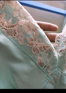 🎀 Satin Lace Short Nighty 🎀