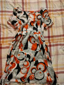 Retro Print Mini Dress