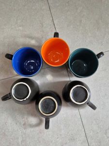 Colorful Coffee Mugs (Set of 6)