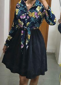 Floral Print Shirt Dress