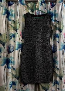 Zebra Print Sleeveless Dress