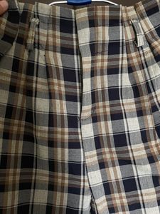 High Waisted Checkered Pants for Women