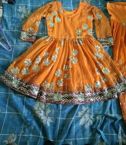 gol kurti with pathiyala