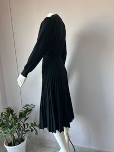 Black Korean Sweater Dress