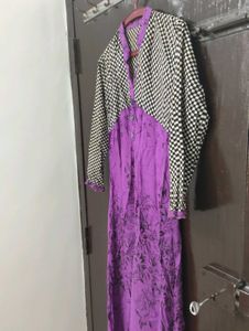 Floral Print Kurta purple 🟣