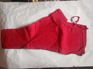 Red Ethnic Skirt &amp; Top Set