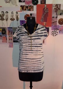 Kappa Striped Tie-dye Tee