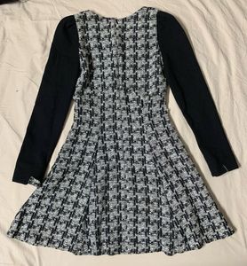 Korean Chic Tweed Mini Dress
