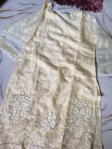 Lemon A Line Kurta Set