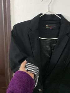 soft fabric Black Blazer size M