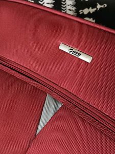 VIP Maroon Soft Textured With Wheels Trolly Bag