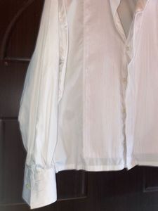 Vintage Pleated White Shirt