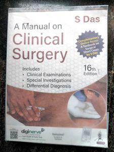 A Manual on Clinical Surgery ,16th Edition, S Das