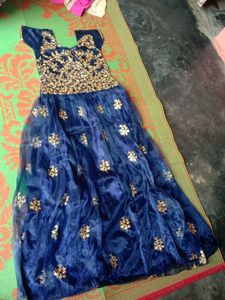 Elegant Blue Ethnic Gown