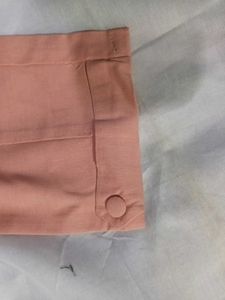 Chic Peach High-Waist Trousers