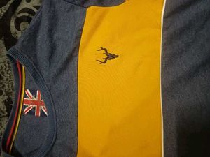 Next Blue &amp; Yellow Colorblock Crewneck