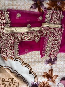 Maroon Embroidered Lehenga Choli