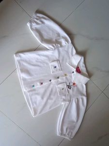 Cute White shirt for 10-14 year girls