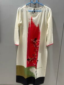 Ahika women White Kurta
