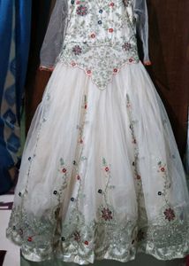 Embroidered Tulle Gown