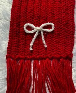 Red Bow Scarf