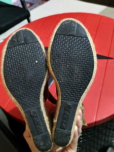 Brown Wedge Heel Sandals