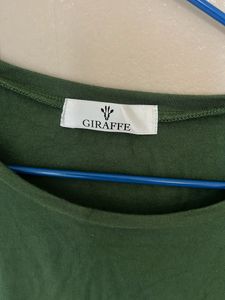Olive Green Relaxed Fit Tee