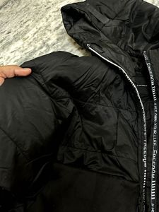 Black Cropped Puffer Jacket