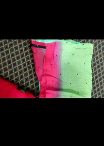Pink Embroidered Kurti Top