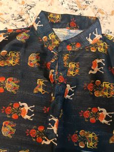 Printed Kurta And Pajama Set
