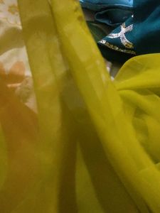 Green Sequence Saree