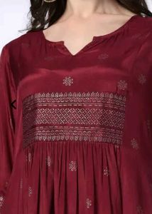 New Unused Xxl Elegant Maroon Kurta
