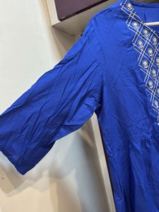Blue Embroidered Kurta