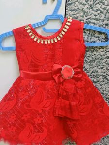 Kids Red Frock