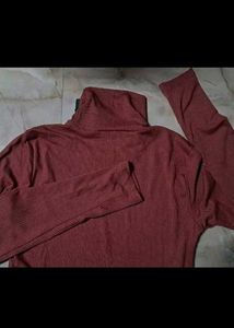 Turtleneck Ribbed Body on Dress