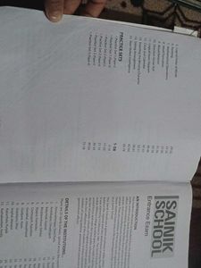 Class 9 Sanik School Entrance Exam