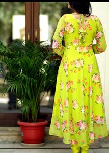 Floral Green Anarkali Kurta Set❤️