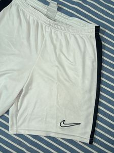 Nike White &amp; Black Athletic Shorts