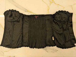 Black Edgy Gothy Emo Corset