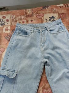 Light Blue Cargo Jeans