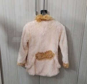 Cute Girl's Faux Fur Coat