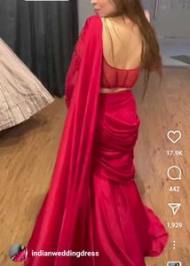 Fish Cut Ready To Wear Saree