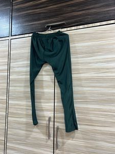 Green Velvet Leggings