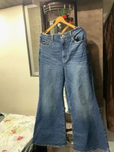 Wide Leg Denim Jeans