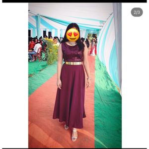 Voilet Maxi Dress Or Gown